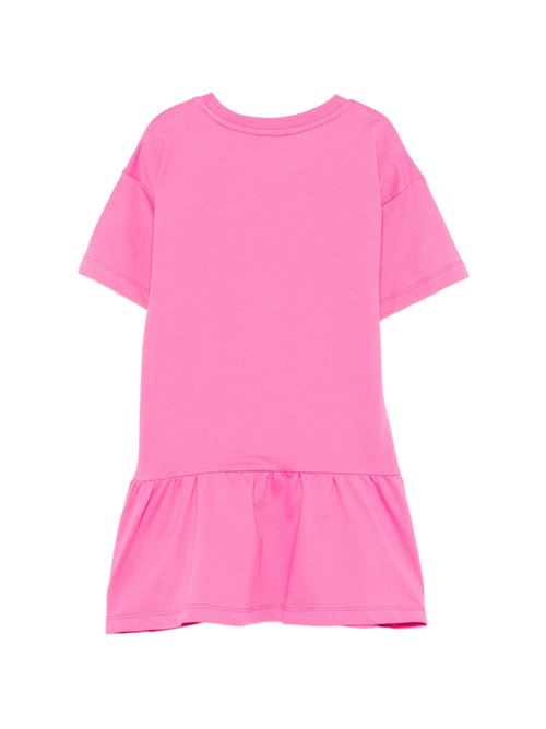 Abito bambina Moschino fucsia con logo Teddy Bear MOSCHINO KID-TEEN | HDV0HLLCA1950533
